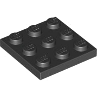 Plaatje in Gallery viewer laden, LEGO® los onderdeel Plaat Algemeen in kleur Zwart 11212