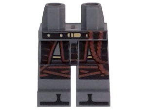LEGO® Benen met Motief Donker Blauwachtig Grijs 970c00pb0657