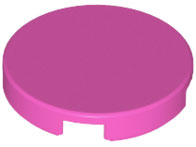 Plaatje in Gallery viewer laden, LEGO® los onderdeel Tegel Rond in kleur Donker Roze 14769