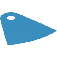 LEGO® los onderdeel Kleding in kleur Donker Azuurblauw 28907