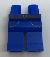 Plaatje in Gallery viewer laden, LEGO® los onderdeel Benen met Motief Blauw 970c00pb0607