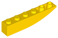 Plaatje in Gallery viewer laden, LEGO® los onderdeel Dakpan Gebogen in kleur Geel 42023