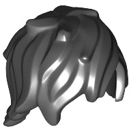 LEGO® los onderdeel Haar in kleur Zwart 25378