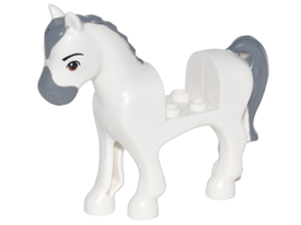 LEGO® los onderdeel Landdier in kleur Wit 93083c01pb13