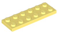 LEGO® los onderdeel Plaat Algemeen Helder Lichtgeel 3795