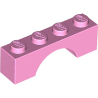 Plaatje in Gallery viewer laden, LEGO® los onderdeel Steen Boog in kleur Fel Roze 3659