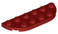 LEGO® los onderdeel Plaat Rond in kleur Donkerrood 18980