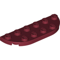 LEGO® los onderdeel Plaat Rond in kleur Donkerrood 18980