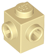 LEGO® los onderdeel Steen Aangepast in kleur Geelbruin 26604