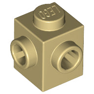 LEGO® los onderdeel Steen Aangepast in kleur Geelbruin 26604