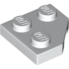 LEGO® los onderdeel Wig Plaat in kleur Wit 26601