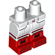 Plaatje in Gallery viewer laden, LEGO® los onderdeel Benen met Motief Wit 970c00pb0614