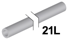 LEGO® onderdeel Slang Stijf Licht Blauwachtig Grijs 75c21