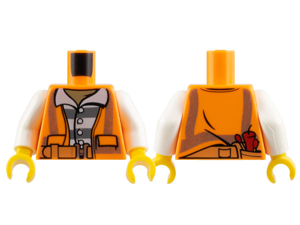 LEGO® los onderdeel Lijf met Motief Oranje 973pb2605c01