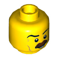 LEGO® los onderdeel Hoofd in kleur Geel 3626cpb1748