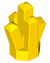 LEGO® los onderdeel Rots in kleur Geel 52