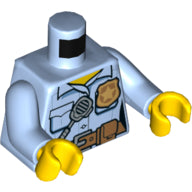 Plaatje in Gallery viewer laden, LEGO® Lijf met Motief Helder Lichtblauw 973pb2663c01
