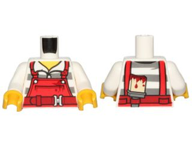 LEGO® los onderdeel Lijf met Motief Wit 973pb2601c01