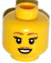 Plaatje in Gallery viewer laden, LEGO® los onderdeel Hoofd in kleur Geel 3626pb0850