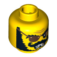 LEGO® los onderdeel Hoofd in kleur Geel 3626pb0801