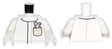 Plaatje in Gallery viewer laden, LEGO® los onderdeel Lijf met Motief Wit 973pb2583c01