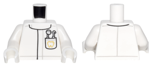 LEGO® los onderdeel Lijf met Motief Wit 973pb2583c01
