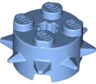 Plaatje in Gallery viewer laden, LEGO® los onderdeel Steen Rond in kleur Medium Blauw 27266