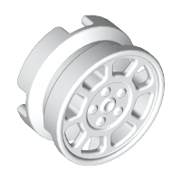 LEGO® los onderdeel Wiel in kleur Wit 93593