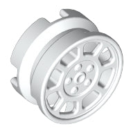 LEGO® los onderdeel Wiel in kleur Wit 93593