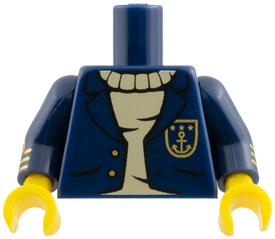 LEGO® los onderdeel Lijf met Motief Donkerblauw 973pb1406c01