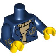 LEGO® los onderdeel Lijf met Motief Donkerblauw 973pb1406c01