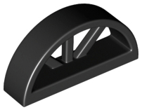 LEGO® los onderdeel Raamkozijn in kleur Zwart 20309