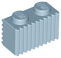 LEGO® los onderdeel Steen Aangepast in kleur Zandblauw 2877