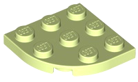 LEGO® los onderdeel Plaat Rond Geelachtig Groen 30357