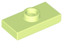 Plaatje in Gallery viewer laden, LEGO® los onderdeel Plaat Aangepast Geelachtig Groen 15573