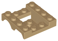 Plaatje in Gallery viewer laden, LEGO® los onderdeel Spatbord in kleur Donker Geelbruin 24151