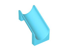 LEGO® los onderdeel Glijbaan Medium Azuurblauw 27976