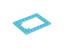 Plaatje in Gallery viewer laden, LEGO® los onderdeel Plaat Aangepast Medium Azuurblauw 92107