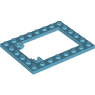 LEGO® los onderdeel Plaat Aangepast Medium Azuurblauw 92107