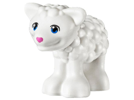 LEGO® los onderdeel Landdier in kleur Wit 15695pb03