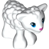 LEGO® los onderdeel Landdier in kleur Wit 15695pb03