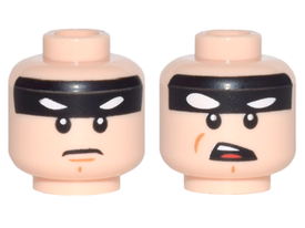 LEGO® los onderdeel Hoofd in kleur Lichte Noga 3626pb1695