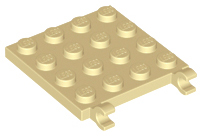 Plaatje in Gallery viewer laden, LEGO® los onderdeel Plaat Aangepast in kleur Geelbruin 11399