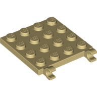 LEGO® los onderdeel Plaat Aangepast in kleur Geelbruin 11399