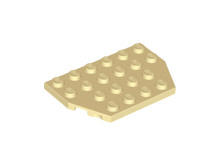 LEGO® los onderdeel Wig Plaat in kleur Geelbruin 32059