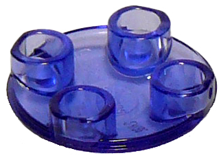 LEGO® los onderdeel Plaat Rond Doorzichtig Paars 2654