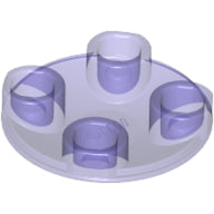 Plaatje in Gallery viewer laden, LEGO® los onderdeel Plaat Rond Doorzichtig Paars 2654