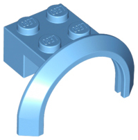 Plaatje in Gallery viewer laden, LEGO® los onderdeel Spatbord in kleur Medium Blauw 50745