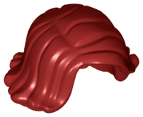LEGO® los onderdeel Haar in kleur Donkerrood 20877
