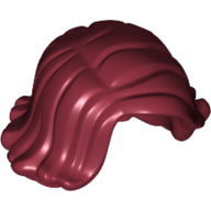 LEGO® los onderdeel Haar in kleur Donkerrood 20877
